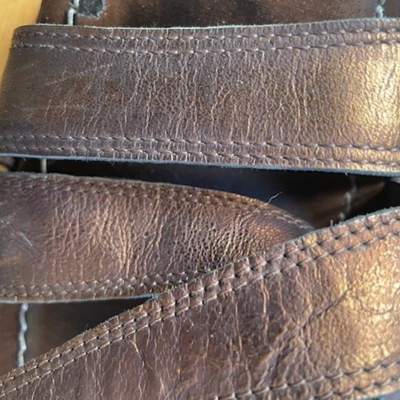 Donald J Pliner Wedge Bronze Sandals - Picture 5 of 7